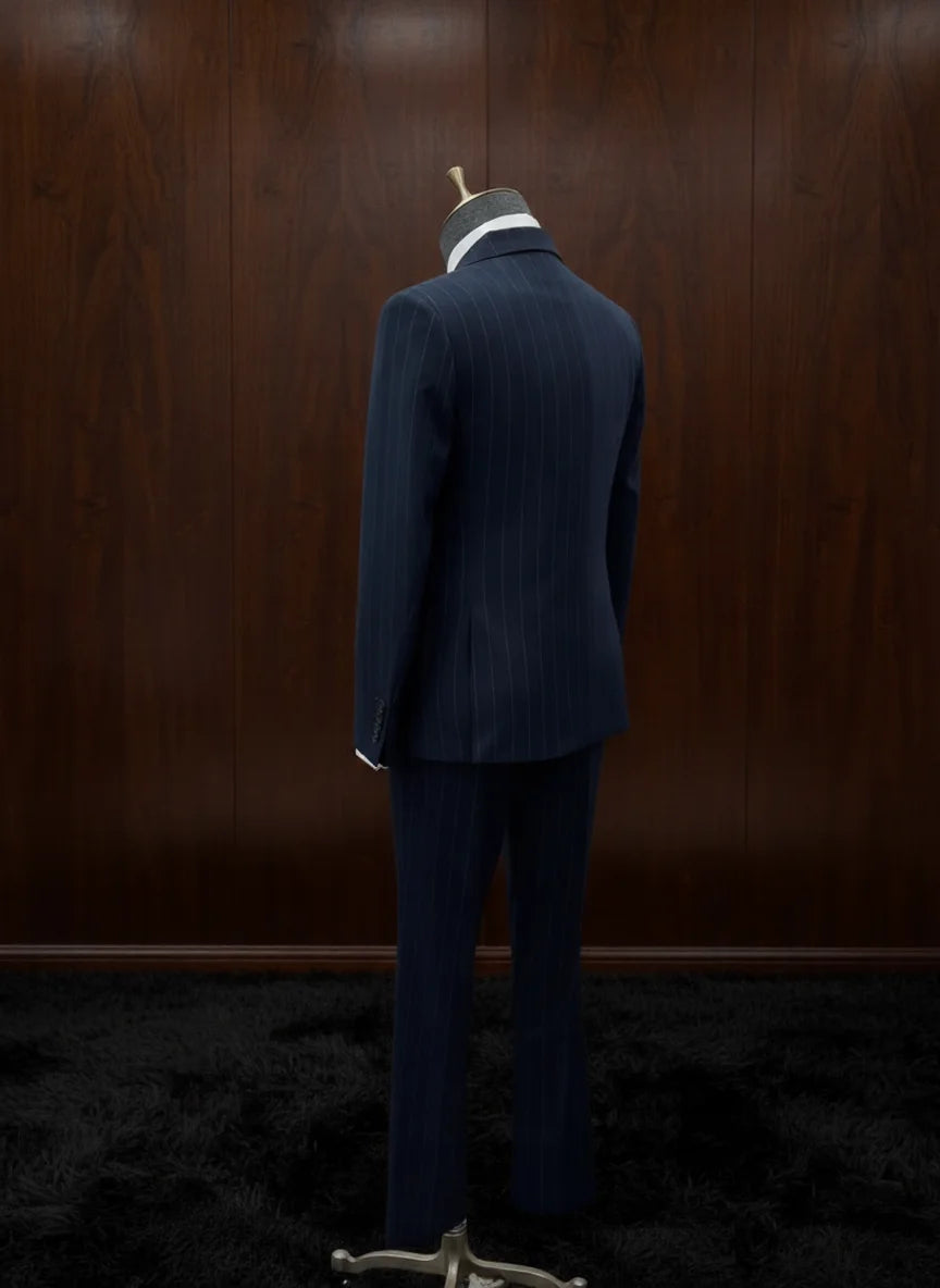 "MONTCLAIR" Double-Breasted Pinstripe Two-Piece Suit