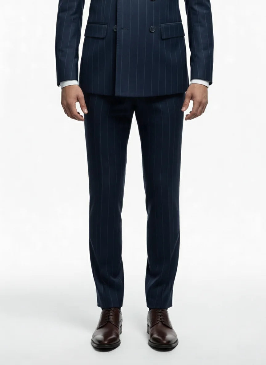 "MONTCLAIR" Double-Breasted Striped Three-Piece Suit