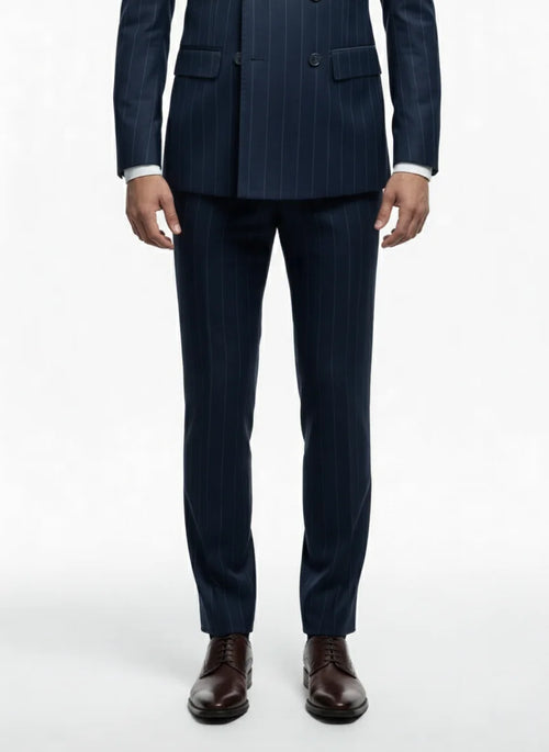 "MONTCLAIR" Double-Breasted Striped Three-Piece Suit