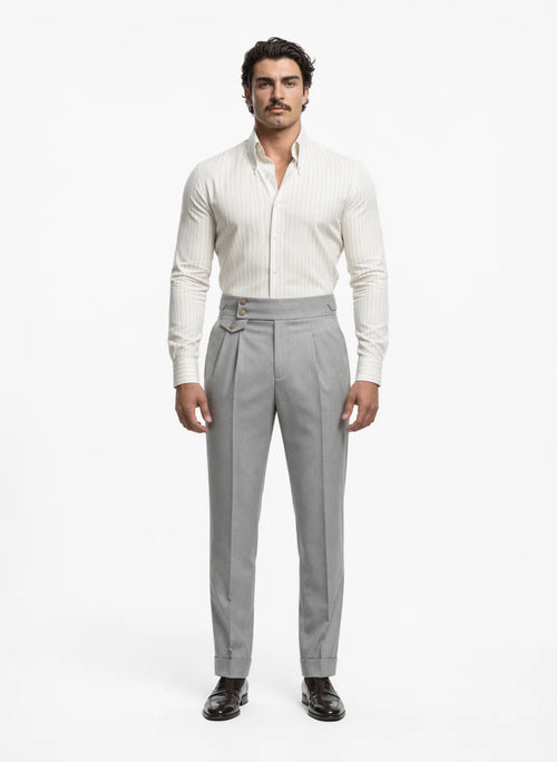 "Cavaro" Striped Slim Shirt