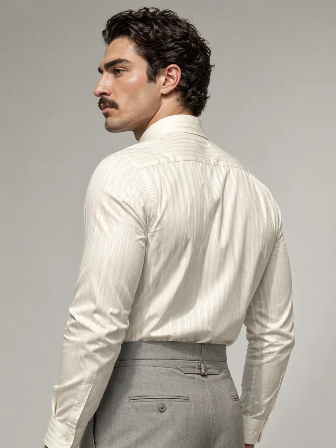 "Cavaro" Striped Slim Shirt
