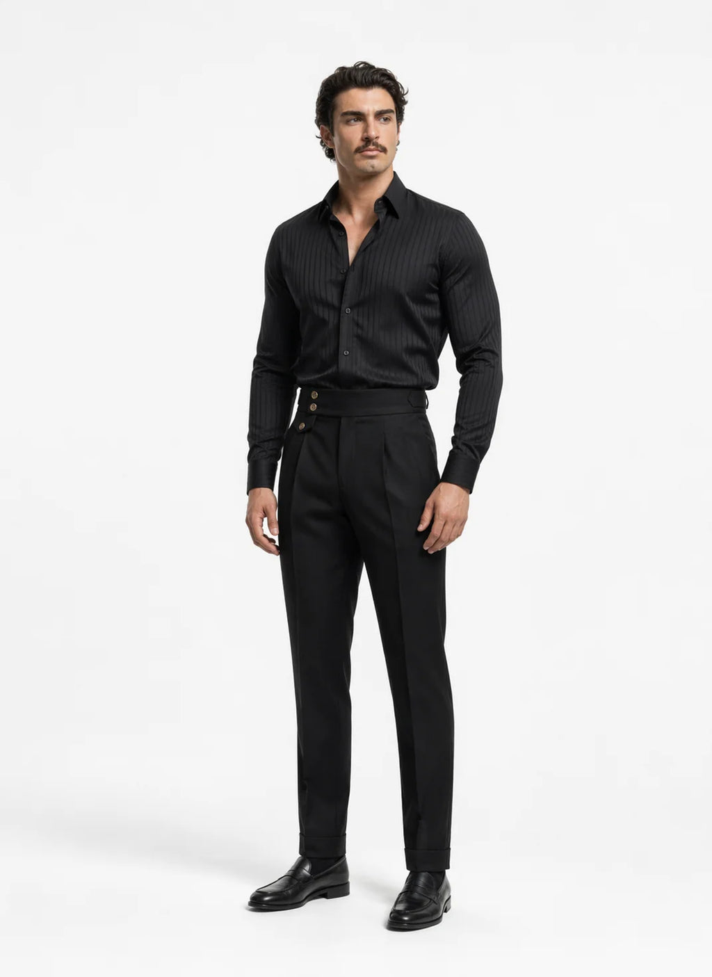 "Cavaro" Striped Slim Shirt