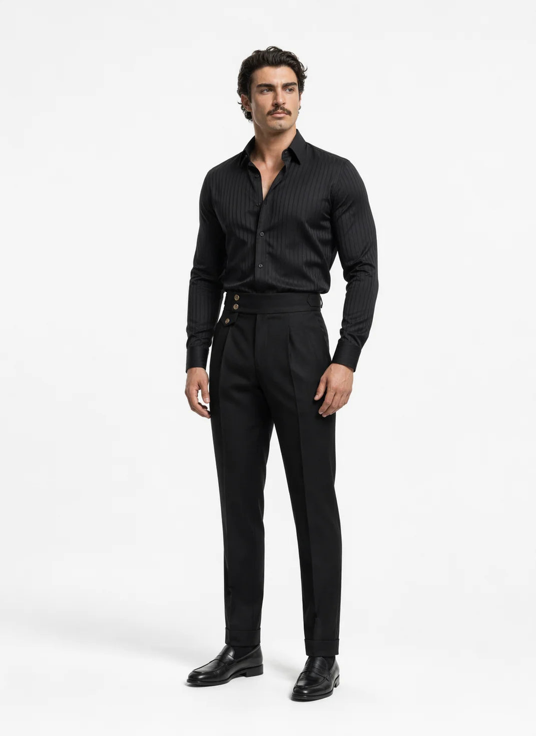 "Cavaro" Striped Slim Shirt