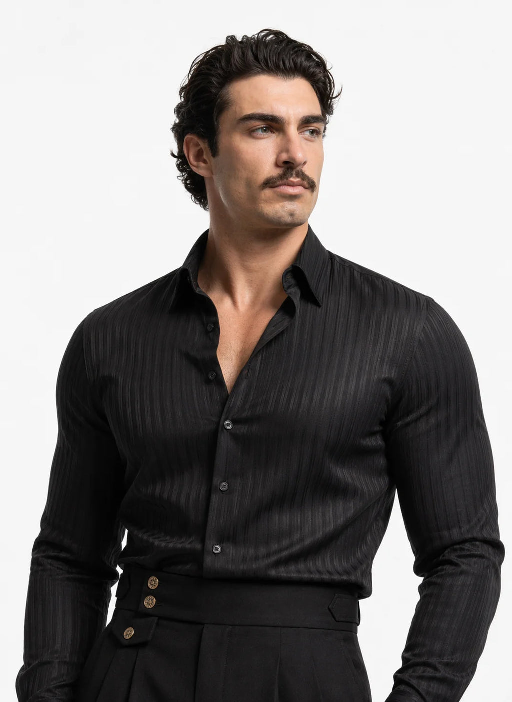"Cavaro" Striped Slim Shirt