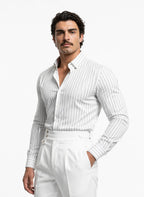 "Dacron" Striped Structured Shirt