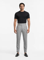 "MAYFAIR" High-Waisted Pleated Trousers