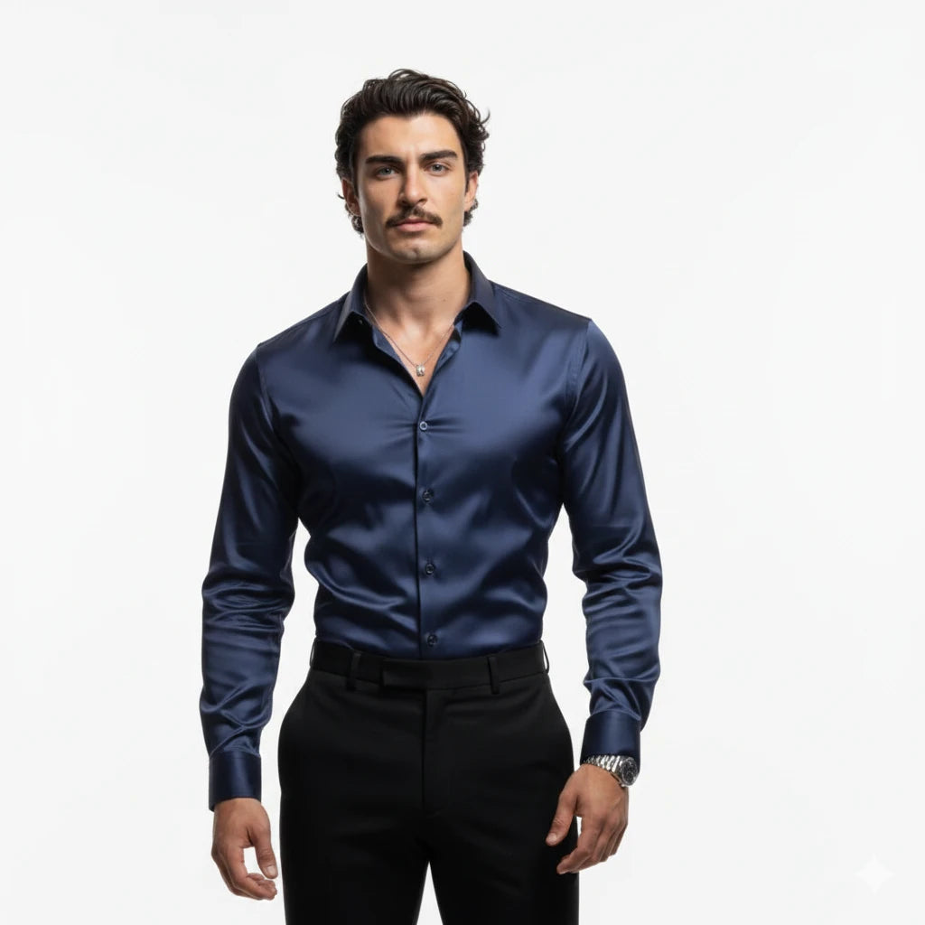 "Ariston" Classic Slim Dress Shirt