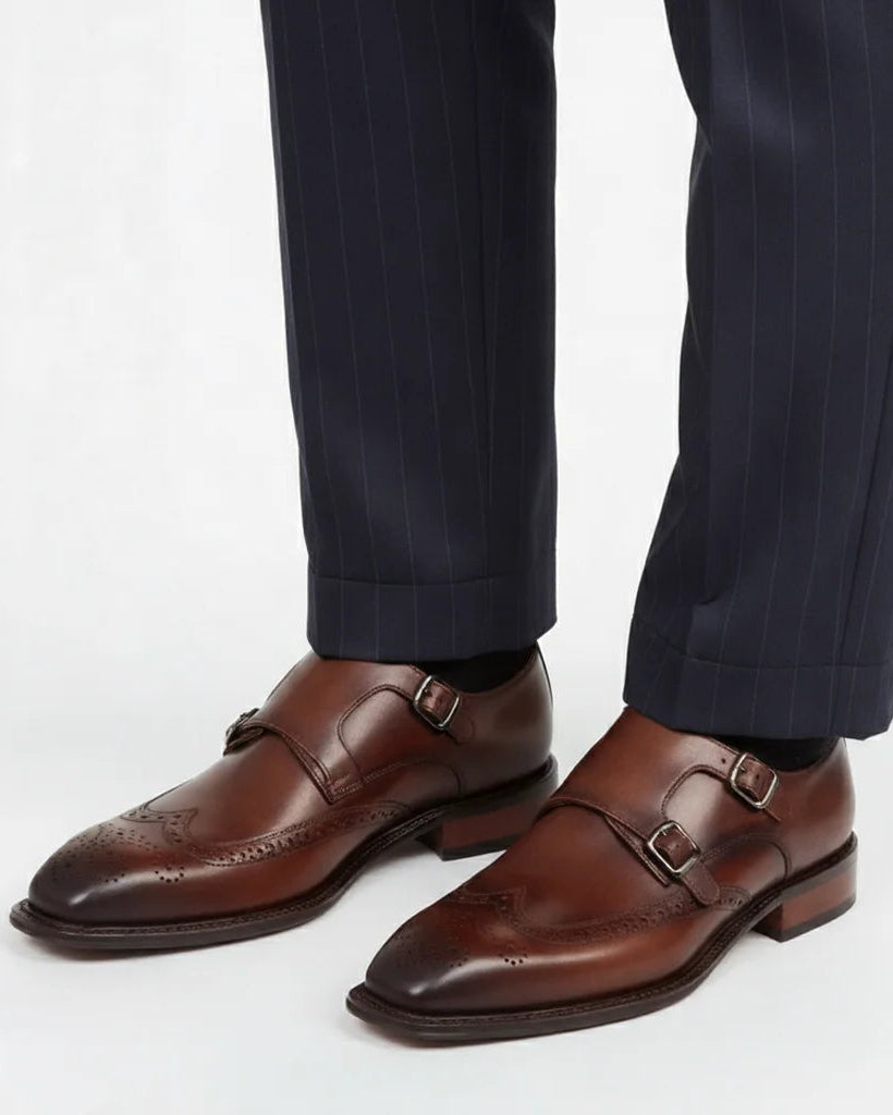 Regent Double Monk Strap – Hand-Finished Leather Dress Shoes