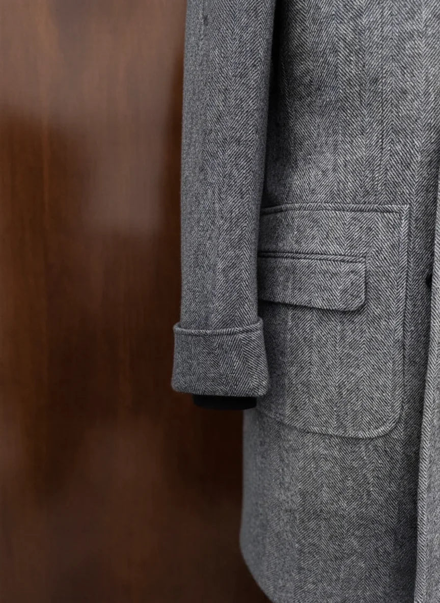 "VANTAGE" Tailored Wool Overcoat