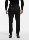 "MAYFAIR" High-Waisted Tailored Pleated Trousers
